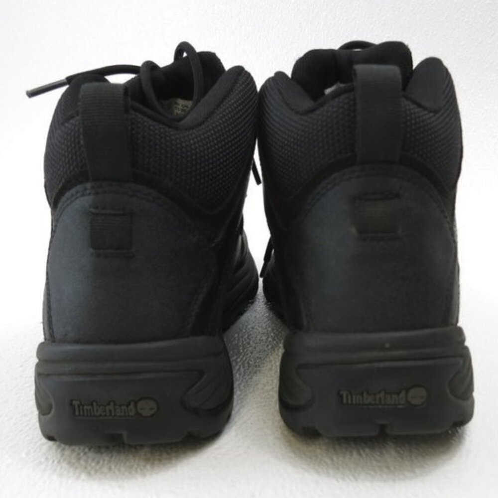 Timberland Waterproof Black Leather Hiking Boots Shoe Mens Comfort Footwear sz 9 - Picture 5 of 7